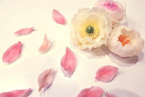 「【既に終了】蜜蝋の花びらで、アートを完成させよう！」の紹介画像